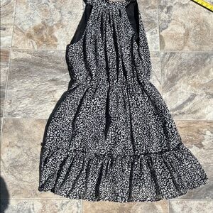 Stylish Black and White Mini Dress